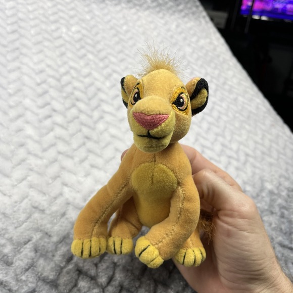 Disney Lion King 4 Plushies Collectible Toy Stuffies Simba x2/Rafiki/Mufasa 5.5" - Picture 9 of 14